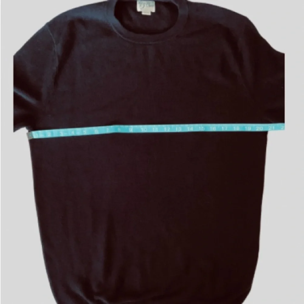 J. Crew Cotton Crewneck Sweater in Garter Stitch Black Size MT NWOT, Preppy - Picture 6 of 14